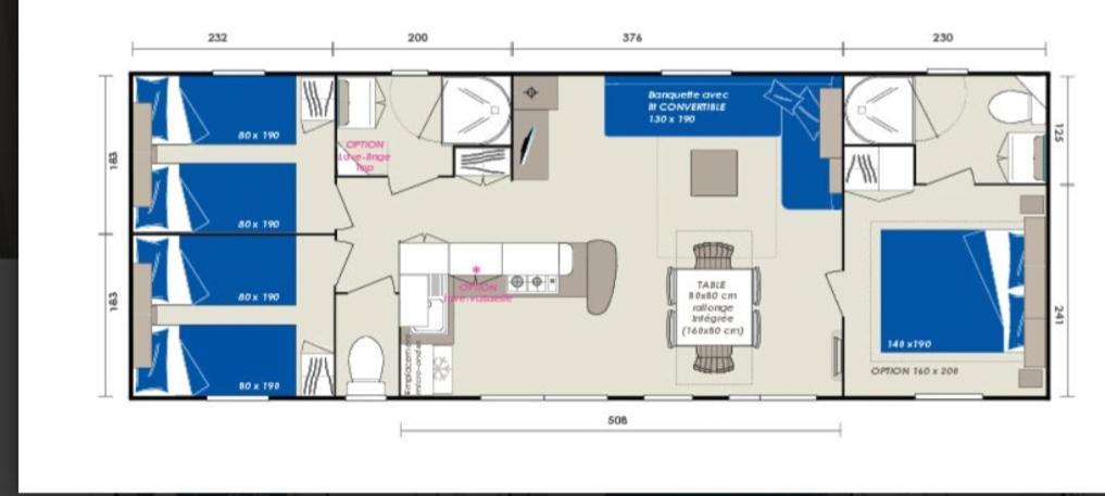 Mobilhome 741 Les Charmettes,3Ch,2Sdb,Lave Linge,Lave Vaisselle,Clim,2Wc Les Mathes Exteriör bild